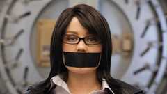 Glasses Tape brunettes woman