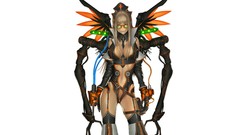 Glasses white background anime girls artwork Simple Background 