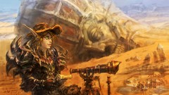 Glasses world of warcraft blood elf artwork video games fantasy 