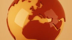 Globe digital art world map