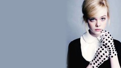 Gloves Actress blondes marie teen elle fanning claire polka