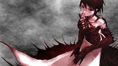 Gloves dress gray wet