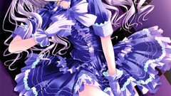 Gloves dress thigh highs