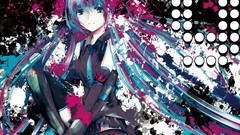 Gloves elbows blue hair anime girls blue eyes hatsune miku 