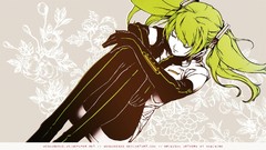 Gloves long hair anime girls closed eyes hatsune miku vocaloid 