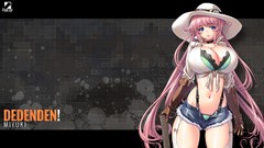 Gloves pink hair long hair blue eyes sano toshihide cleavage 