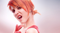 Gloves red dress hayley williams paramore