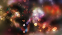 Glow circles bokeh multicolor