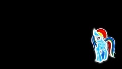 Glow my little pony rainbow dash