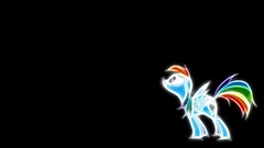 Glow my little pony rainbow dash