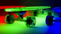 Glow skate colors fresh longboard skateboards