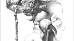 Gnu monochrome drawings Boris