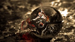 God of war digital art Poke Balls