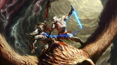 God of war kratos lightsabers video games