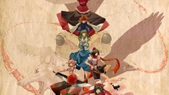 Goddess anime girls short hair kochiya sanae touhou shameimaru 