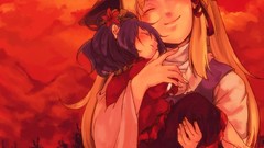 Goddess anime girls short hair touhou moriya suwako yasaka 