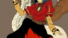 Goddess anime girls short hair touhou yasaka kanako video games