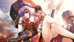 Goddess anime girls short hair touhou yasaka kanako video games