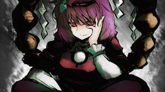 Goddess anime girls short hair touhou yasaka kanako video games