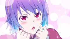 Goddess red eyes faces Ropes blush blue hair anime girls 