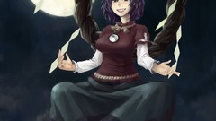 Goddess Ropes anime girls short hair touhou yasaka kanako hair 