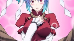 Goddess Ropes anime girls short hair touhou yasaka kanako video 