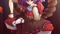 Goddess Ropes anime girls short hair touhou yasaka kanako video 