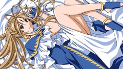 Goddess smiling anime girls blue eyes ah my goddess belldandy