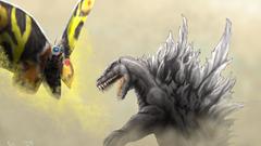 Godzilla high Mothra Resolution tankor