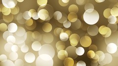 Gold abstract bokeh dots multicolor