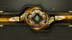 Gold abstract graphics 3d