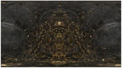 Gold abstract Metallic golden mind reality digital art