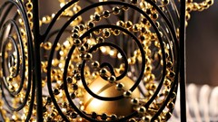 Gold Beads Objects spirals