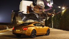 Gold bentley continental gt