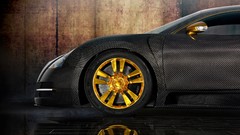 Gold Bugatti Supercars Rims carbon fiber Bugatti Veyron Grand 