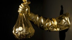 Gold coins Temptation sculptures