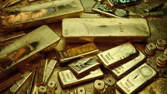 Gold element metal golden