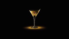 Gold Martini 3D modeling
