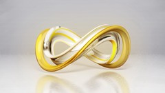 Gold Metallic Lemniscate