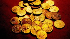 Gold Money coins Canada artwork