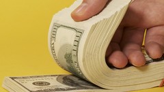 Gold Money dollar bills