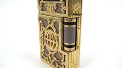 Gold Paris white background lighters St. Dupont