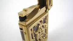 Gold Paris white background lighters St. Dupont