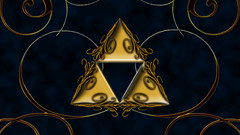 Gold triforce triangles