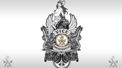 Gold white cafe retro logos