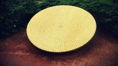 Golden disk Aurobindo Ashram