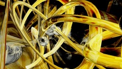 Golden lines spheres silver