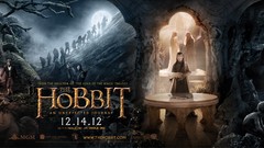 Gollum Gandalf dwarfs The Hobbit Galadriel Bilbo Baggins movie 