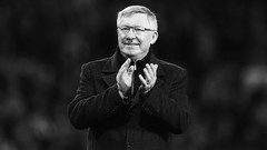 Goodbye monochrome soccer sir Alex football coach Manchester 
