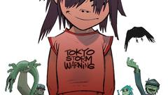 Gorillaz white background